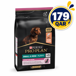 Purina Pro Plan Small and Mini Puppy Sensitive Skin, Dry Dog food with Salmon, 3 kg