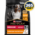 Purina Pro Plan Everyday Nutrition Medium Adult, Dry Dog food with Chicken, 14 kg