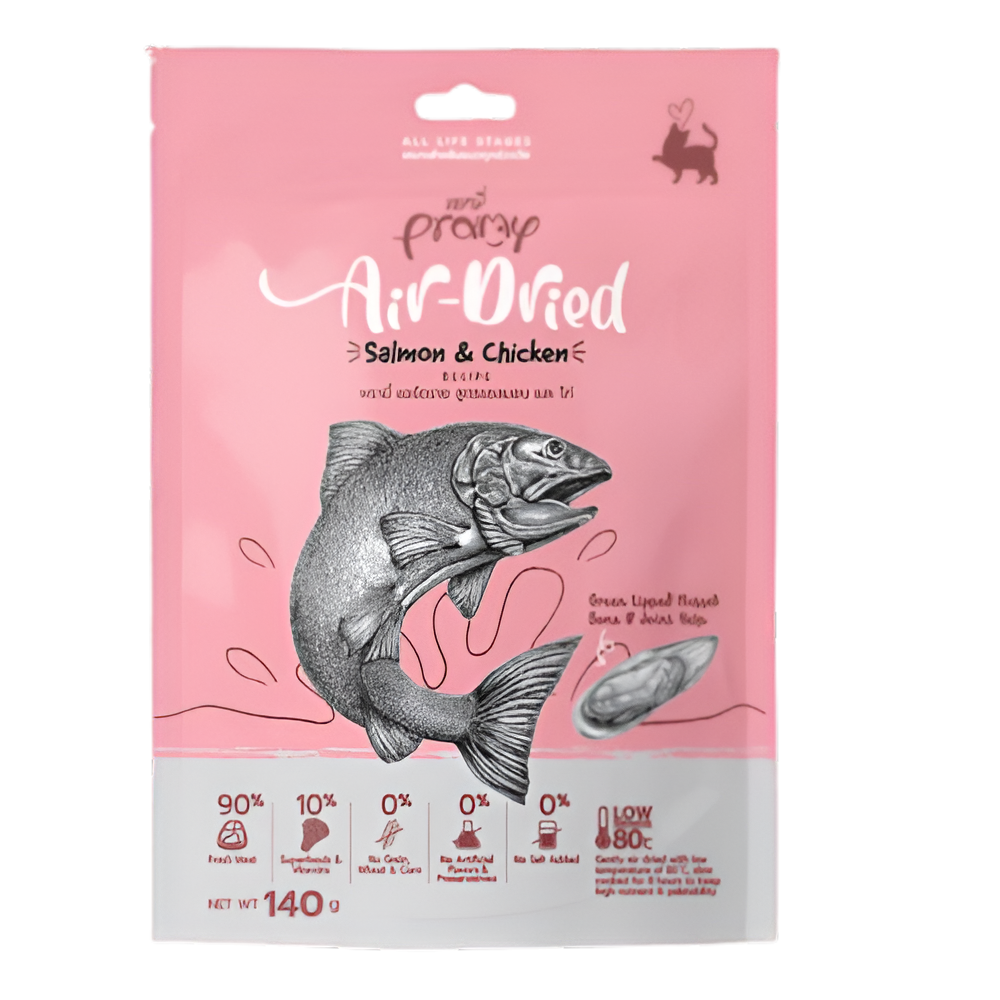 pramy Air Dried Salmon & Chicken Air Dried Recipe 140G